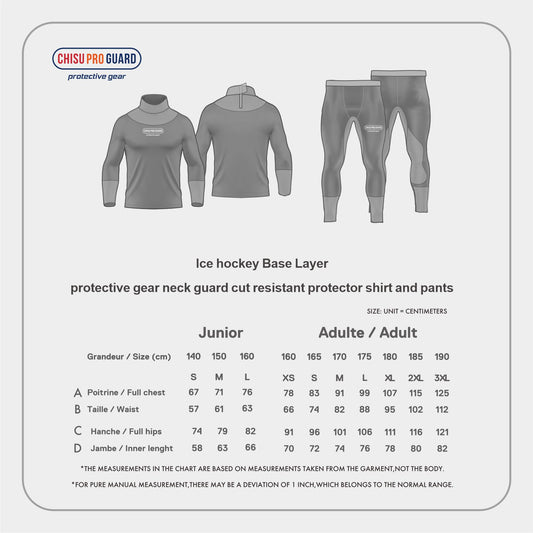 Ice hockey Base Layer protective gear neck guard cut resistant Neck & Wrist shirt PGS2