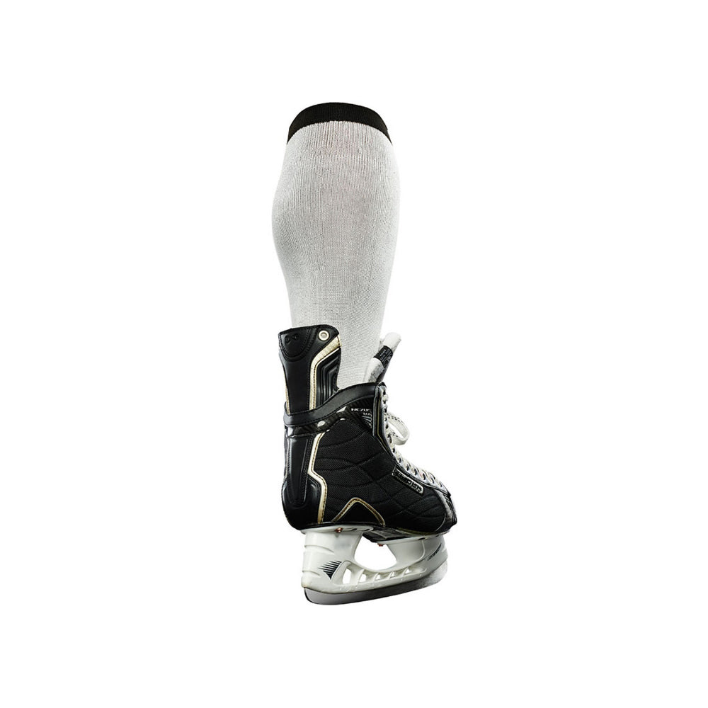 Hockey cut-resistant socks, logo customization available.