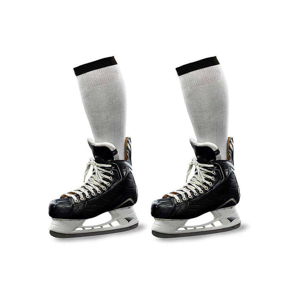 Hockey cut-resistant socks, logo customization available.